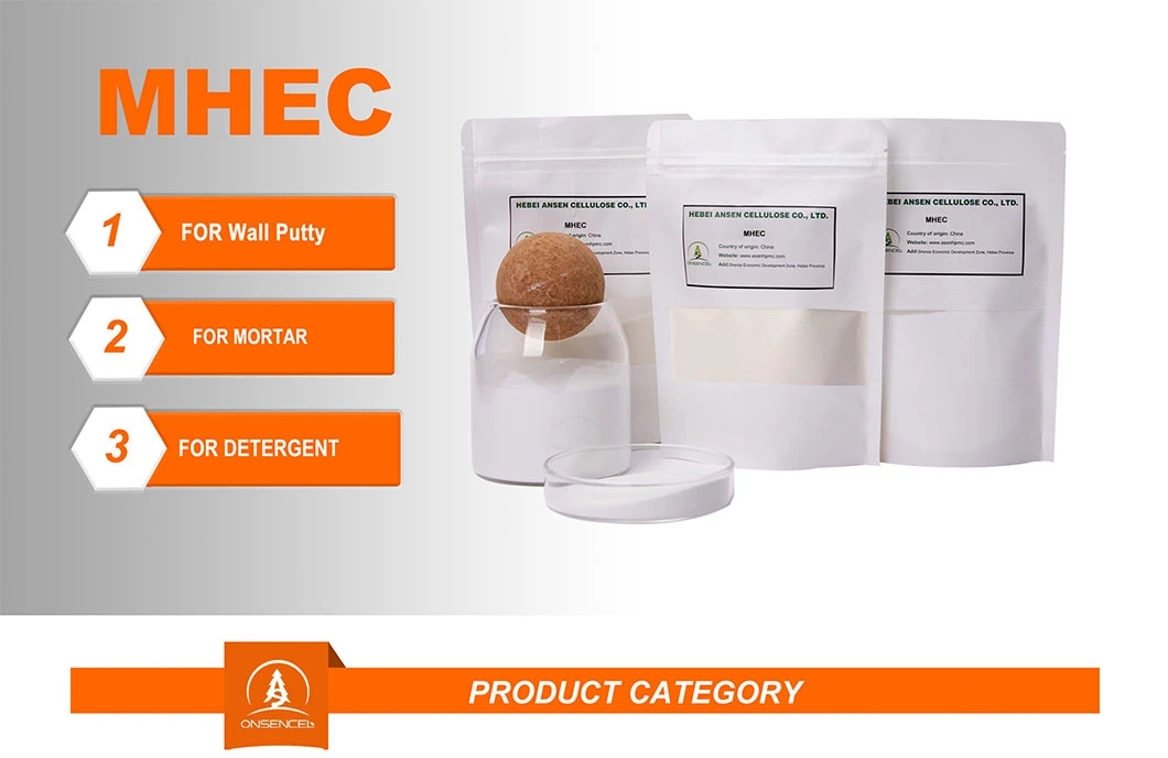 Construction Chemicals Mhec for Tile Adhesive Dry Mix Mortar Hydroxyethyl Methyl Cellulose